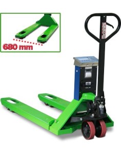 Transpalette peseur Dini argeo TPWLKW à fourche large