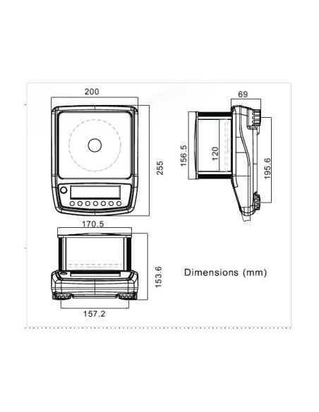 Balance homologuée de pharmacie et de bijouterie Milliot NHB-M