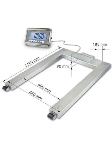 Pèse-palettes Kern UFN pour professionnel