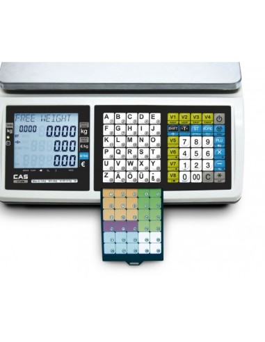 Balance poids-prix CAS CT100 à tickets, fiscalité 2018