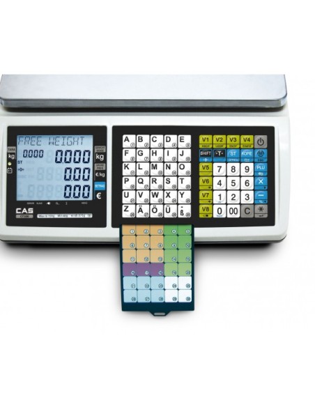 Balance poids-prix CAS CT100 à tickets, fiscalité 2018