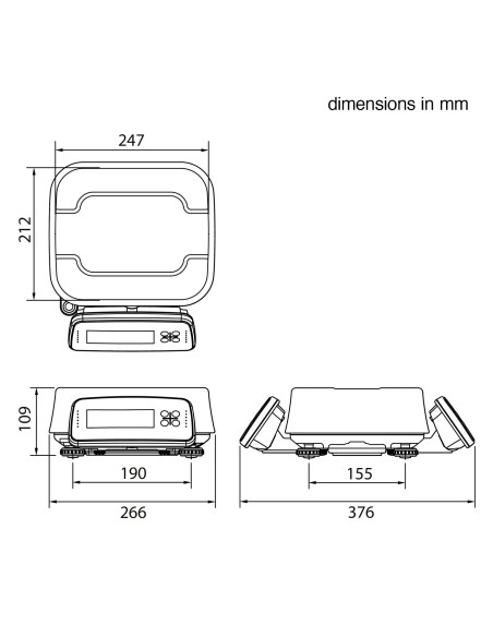 Balance inox homologuée IP69K CAS FW500