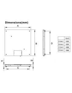 Plateforme au sol homologuée avec imprimante 2