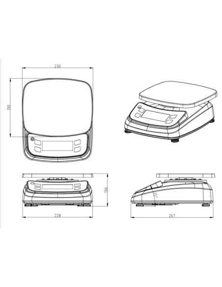 Balance compacte étanche ABDPRO AFC