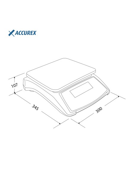 Balance industrielle compacte ACCUREX DSX