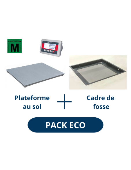 Pack Eco Balance au sol Homologuée Milliot TF1212 avec cadre de fosse