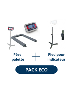 Pack Eco Pèse Palettes Milliot et Pied pour indicateur