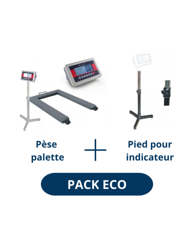 Pack Eco Pèse Palettes Milliot et Pied pour indicateur