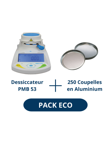 Pack Eco Dessiccateur Adam PMB et 250 coupelles en aluminium