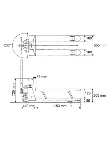 Transpalette Peseur Kern VHB pour professionnel