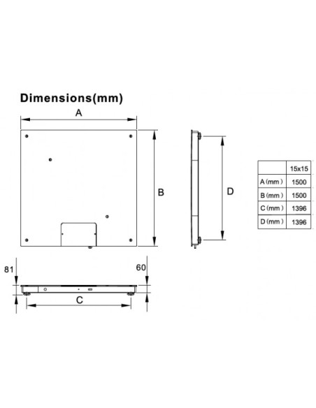 Balance au sol Milliot TF1515